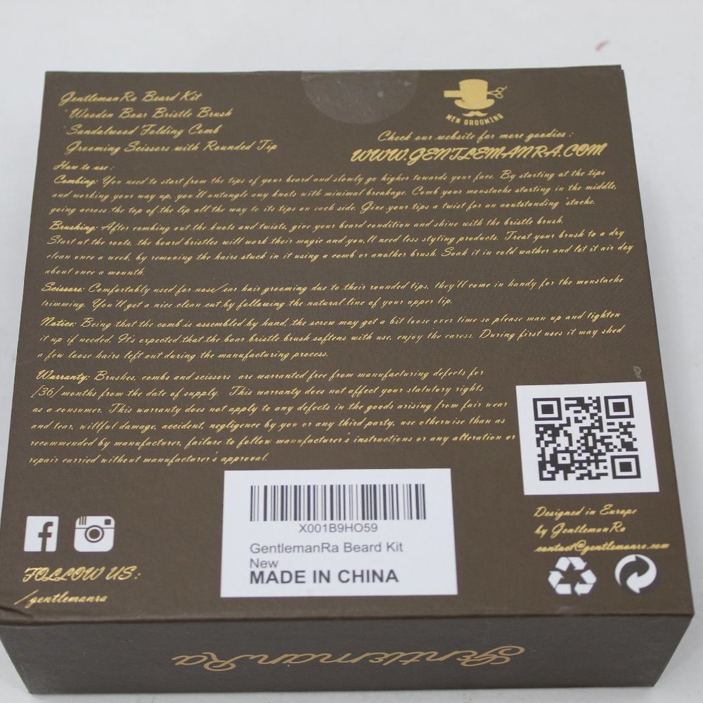 Gentleman RA Men's 3 Piece Grooming Set - Picture 5 of 5